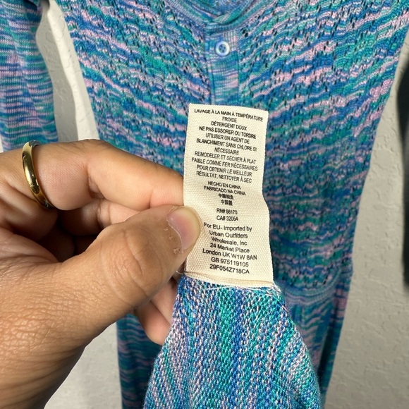 Free People Space Dyed Henley Sweater Dress Size XS - Picture 8 of 9